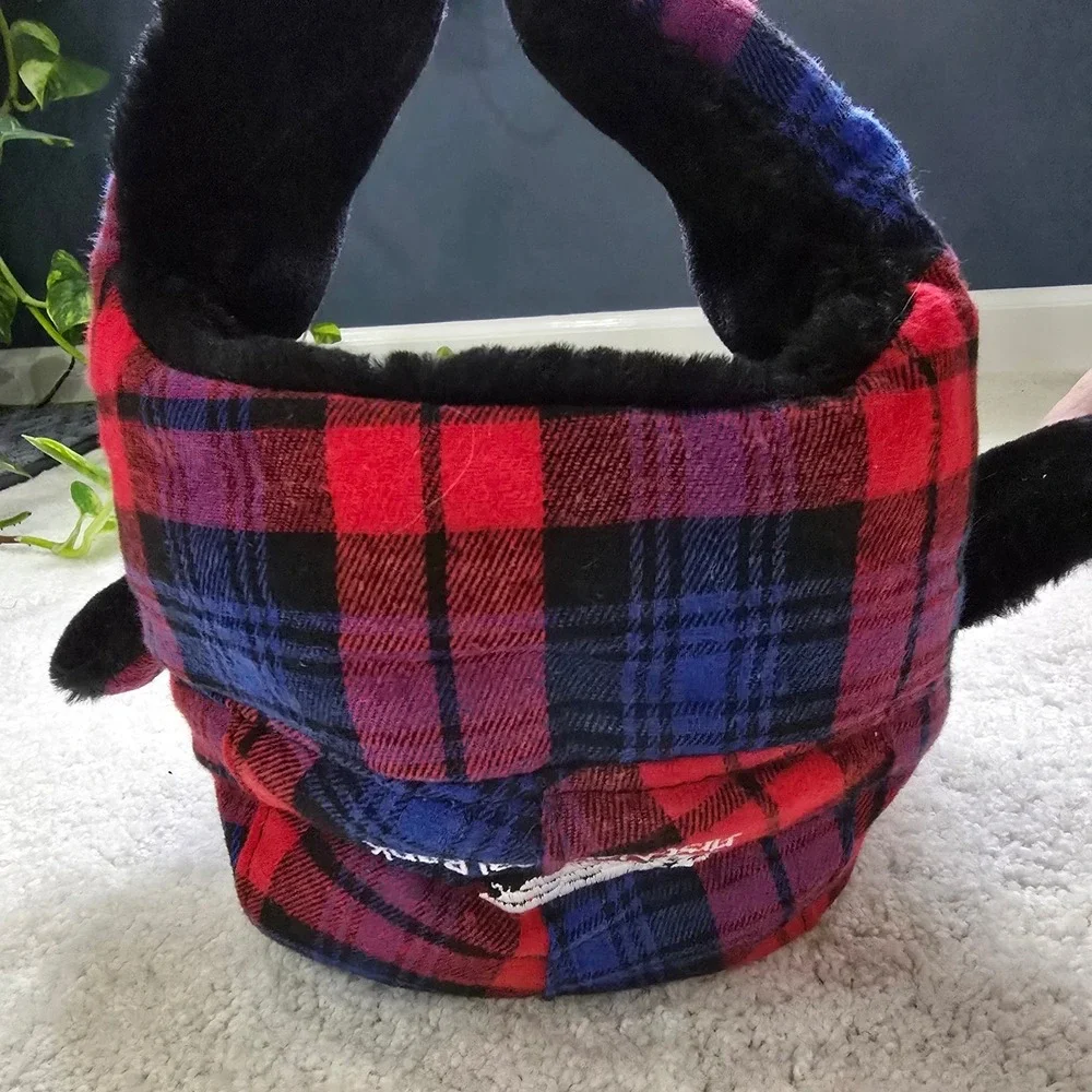 Harrisburg Senators Plaid Trapper Hat Faux Fur Earflap‎ One Size Ushanka